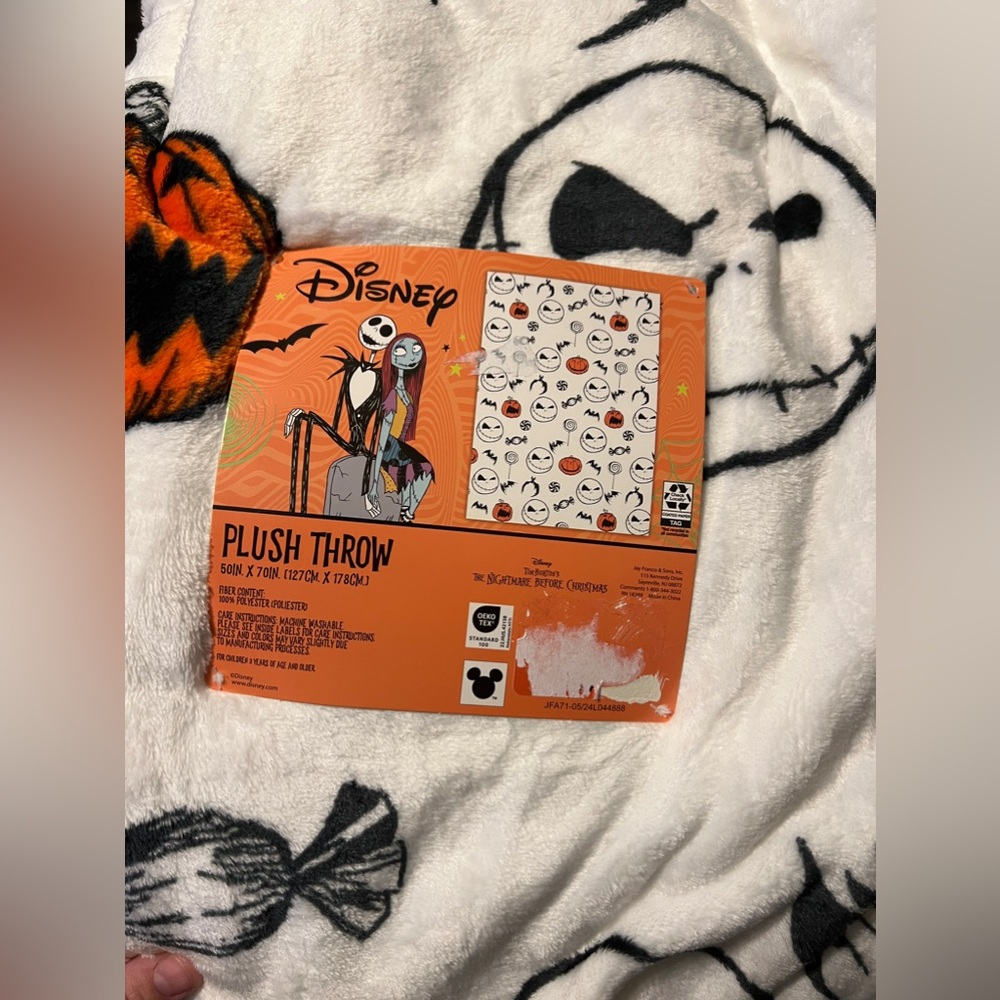 Nightmare Before Christmas Throw Blanket